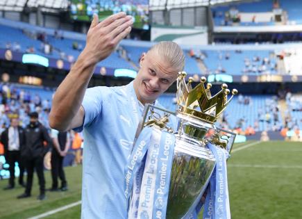 Erling Haaland firma contrato histórico con el Manchester City hasta 2034