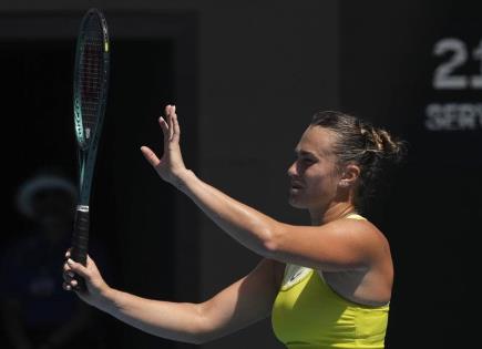 Aryna Sabalenka avanza en el Abierto de Australia