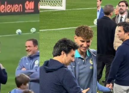 Checo Pérez y Messi presentes en partido amistoso