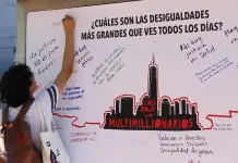 Demandas de activistas sociales en el Foro Econ&oacute;mico Mundial