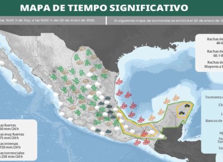 Onda fría mantiene bajas temperaturas y lluvias ligeras en San Luis Potosí