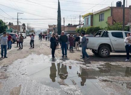 Piden atender brote de aguas negras en fraccionamiento José de Gálvez