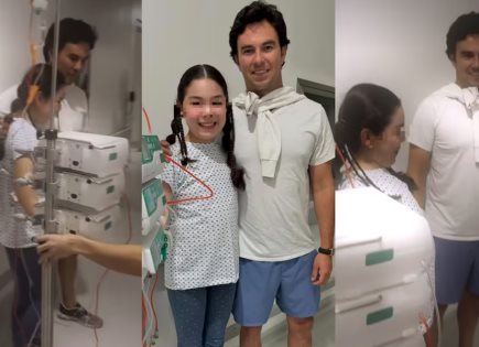 Emotiva Visita de Checo Pérez a Fan Hospitalizada