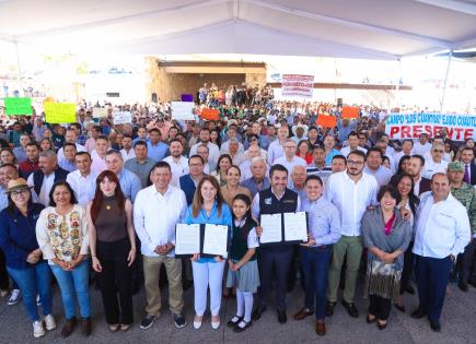 Firma de Acuerdo por el Derecho al Agua en Morelos