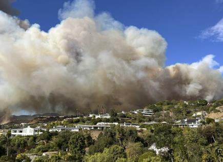 Situación Actual de Incendios Forestales y Vientos en California