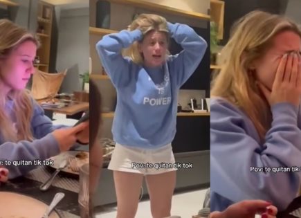 La joven mexicana que se volvió viral por su reacción ante el cierre de TikTok