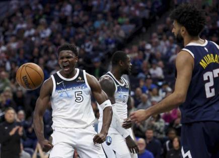 Anthony Edwards establece récord de triples en victoria de Timberwolves sobre Nuggets