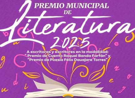 Convocan al “Premio Municipal de Literatura”