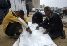 Rescate y recuperación de cuerpos en Gaza