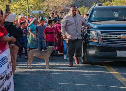 Queremos regresara nuestras casas, dicen niños triquis a Sheinbaum