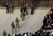Despliegue de soldados en la frontera de Texas para asegurar la frontera con México
