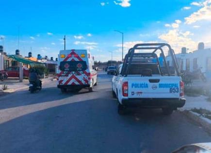 Motociclista derrapa y sufre severas lesiones