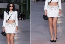 Kylie Jenner deslumbra en el desfile de Chanel con minifalda blanca