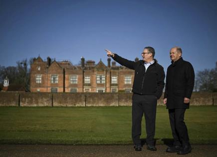 Encuentro entre Keir Starmer y Olaf Scholz en Chequers