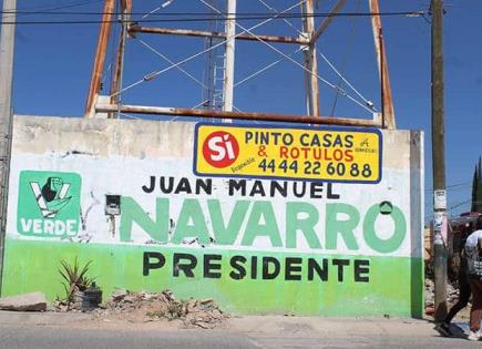 Persisten las bardas pintas del PVEM