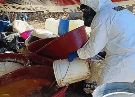 Marina desmantela laboratorio clandestino en zona de Durango Marina desmantela laboratorio clandestino en zona de Durango