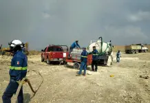 Incendio en relleno de Ciudad Valles: 75% controlado