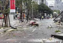Explosión de gas en centro comercial de Taiwán