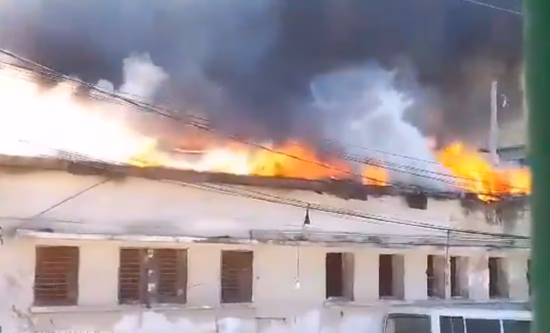 Incendio en Hospital General de Haití