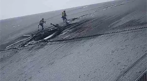 Cubierta exterior de la planta de Chernóbil tiene graves daños Cubierta exterior de la planta de Chernóbil tiene graves daños