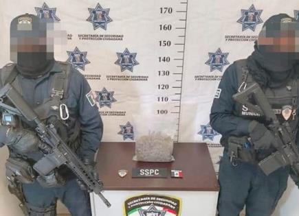 Aseguran bolsa con marihuana en Arbolitos