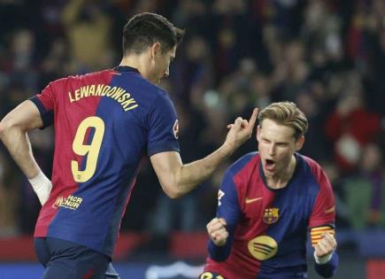 Barcelona vence al Rayo y se sitúa líder