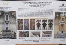 Concluye INAH restauración de altar en parroquia de Villa de Pozos