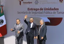 Entrega de patrullas blindadas en Tamaulipas