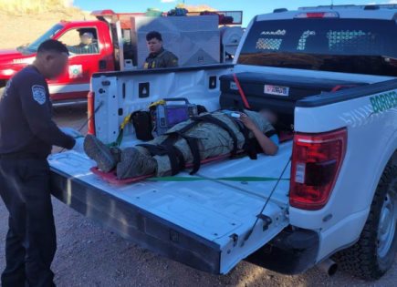 Rescate y decomiso en la frontera de Nogales