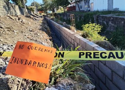 Habitantes de Norte Residencial bloquearán obra