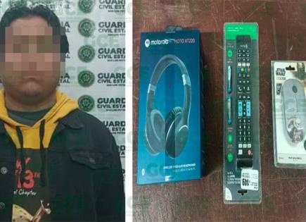 En flagrancia sorprenden a supuesto fardero