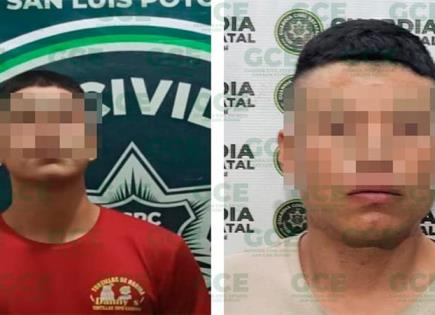 Par de ladrones tras las rejas