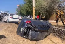 Dos lesionados en accidente de Carretera Zacatecas