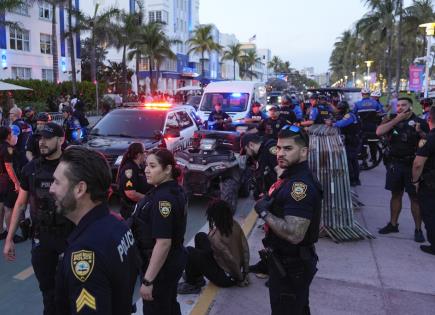 Medidas de seguridad en Miami Beach durante vacaciones de primavera