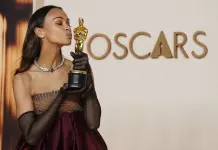 Zoe Salda&ntilde;a gana su primer Oscar como actriz de reparto