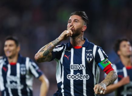 Sergio Ramos, contento tras anotar su primer gol