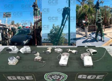 Desmantelan ahora 9 cámaras de vigilancia
