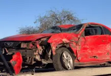 Choque y volcadura en Mexquitic de Carmona deja dos lesionados