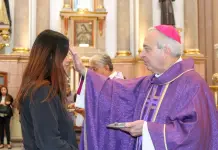 Encabeza arzobispo Cavazos Arizpe misa de imposición de ceniza Encabeza arzobispo Cavazos Arizpe misa de imposición de ceniza
