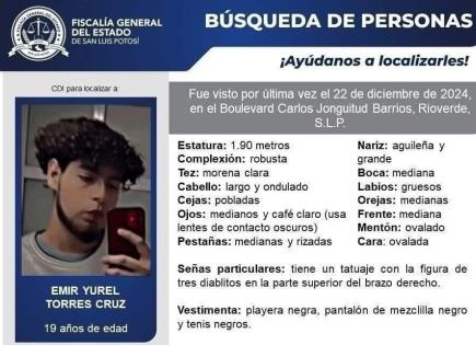 Hallan sin vida a joven con ficha de búsqueda en Rioverde