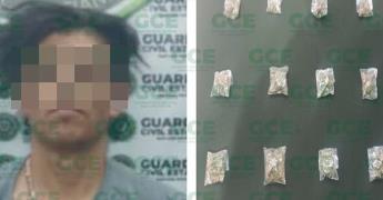 Vendedor de droga es detenido