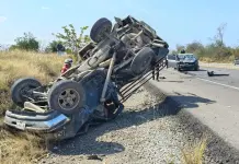 Mueren cinco en fuerte choque sobre la Valles-Tamazunchale