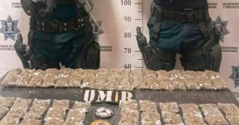 Decomisan más de medio kilo de marihuana