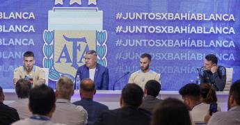 La Selección Argentina realizó un entrenamiento abierto para recaudar fondos