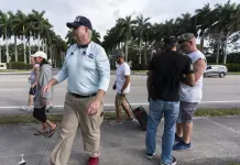 Encuentros breves con el presidente Trump en Florida