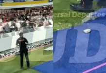 Aficionado intenta agredir a jugadores de Chivas con un pedazo de cemento
