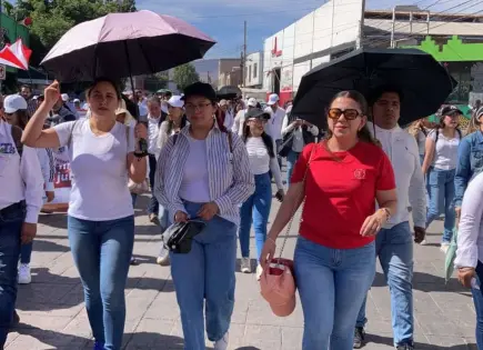 Incumplimientos de gobierno unen a secciones del SNTE en marcha (video)