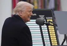 México se libra de aranceles recíprocos anunciados por Trump