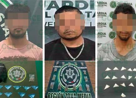 Detiene la Guardia Civil Estatal a tres vendedores de droga Detiene la Guardia Civil Estatal a tres vendedores de droga