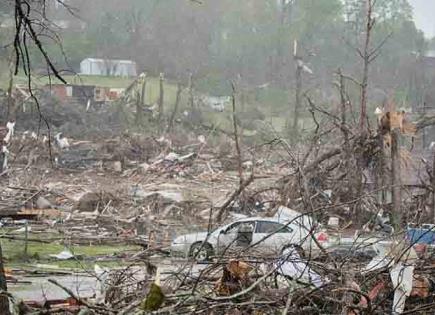 Violentas tormentas en centro de EEUU